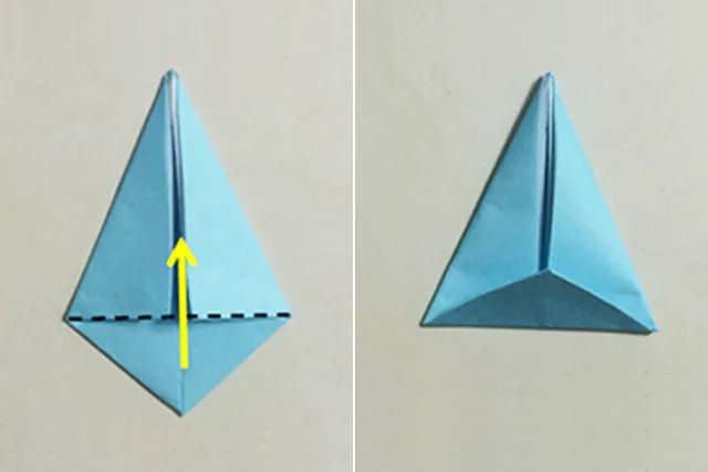 幼儿折纸手工简单：怎么折纸鱿鱼(步骤图解)