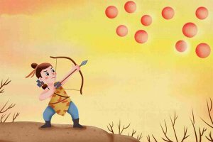 后羿射日的神话故事文字版