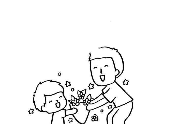 父亲节的手抄报怎么画简单漂亮