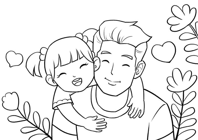 父亲节主题儿童简笔画图片教程