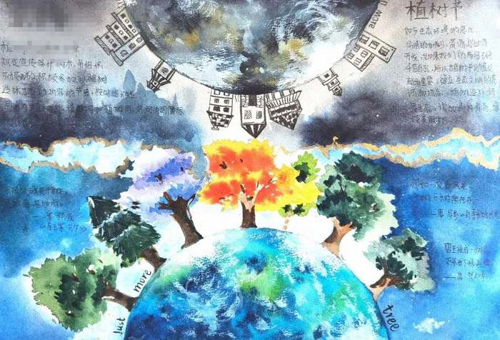 绿色家园人人共创手抄报图片及内容