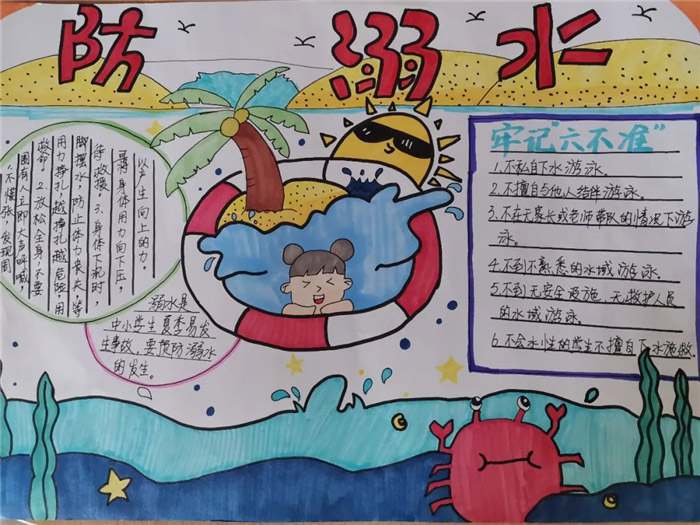 防溺水手抄报图片及内容