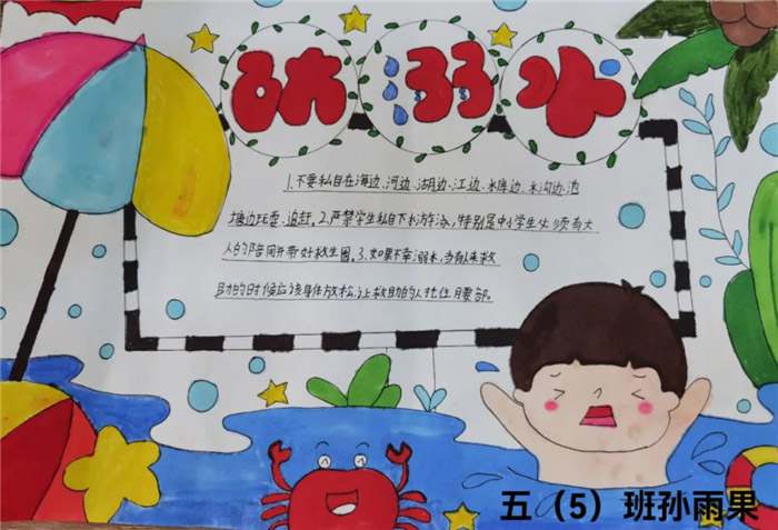 防溺水手抄报图片及内容