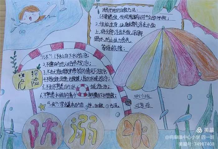 防溺水手抄报图片及内容
