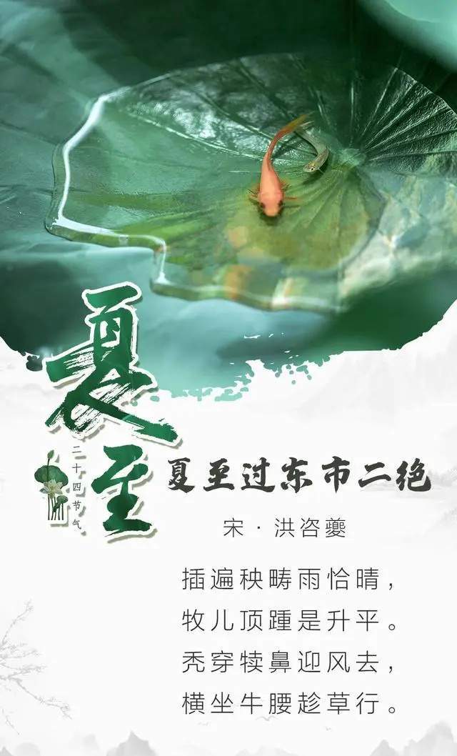 7首关于夏至古诗词，带你感受古代人的夏至