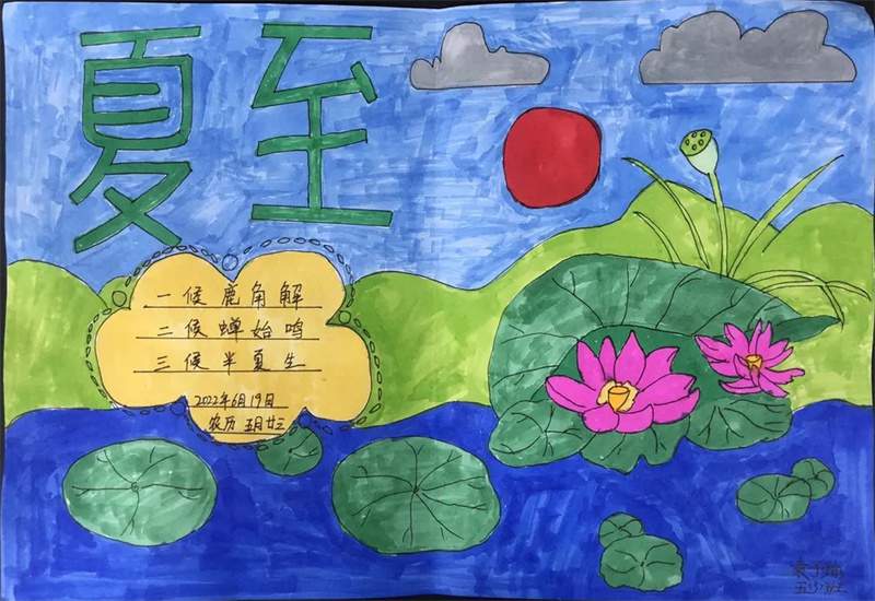 夏至手抄报图片及内容简单又漂亮