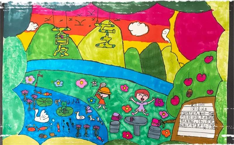 夏至手抄报图片及内容简单又漂亮