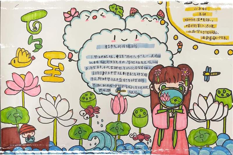 夏至手抄报图片及内容简单又漂亮