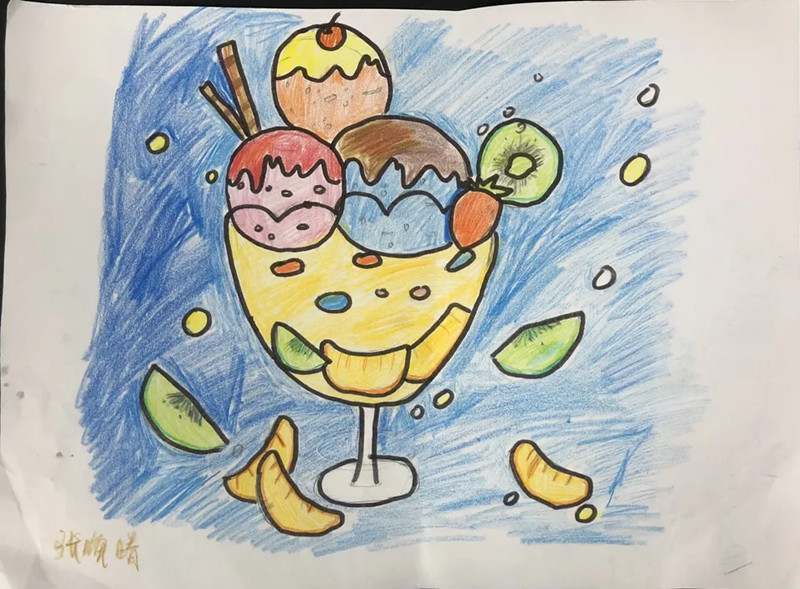 小学生夏至儿童画作品