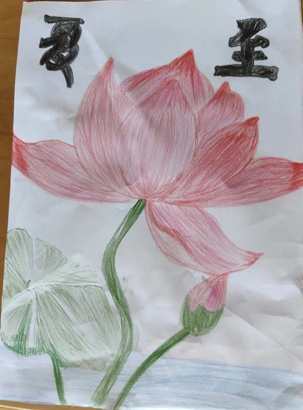 小学生夏至儿童画作品