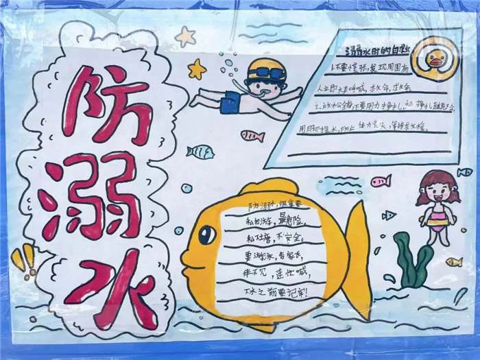 防溺水手抄报图片简单又漂亮
