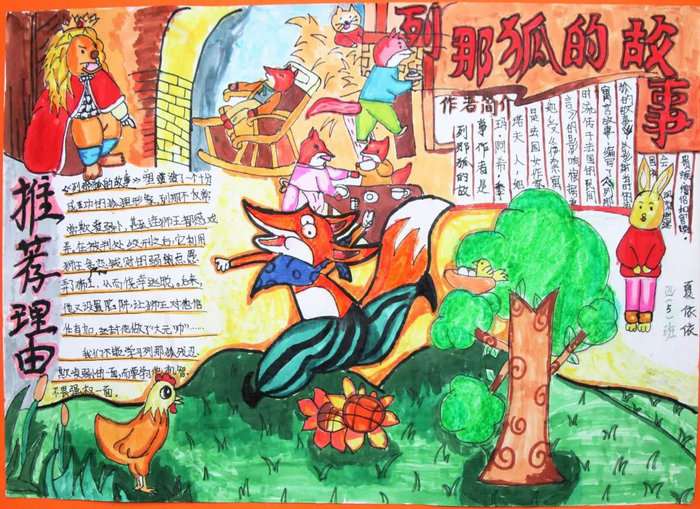 小学生我爱读书手抄报图片