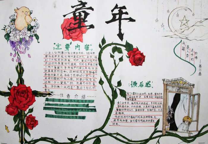 小学生我爱读书手抄报图片