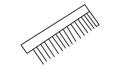 梳子简笔画画法简单