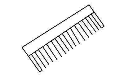 梳子简笔画画法简单