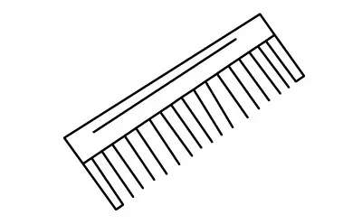 梳子简笔画画法简单