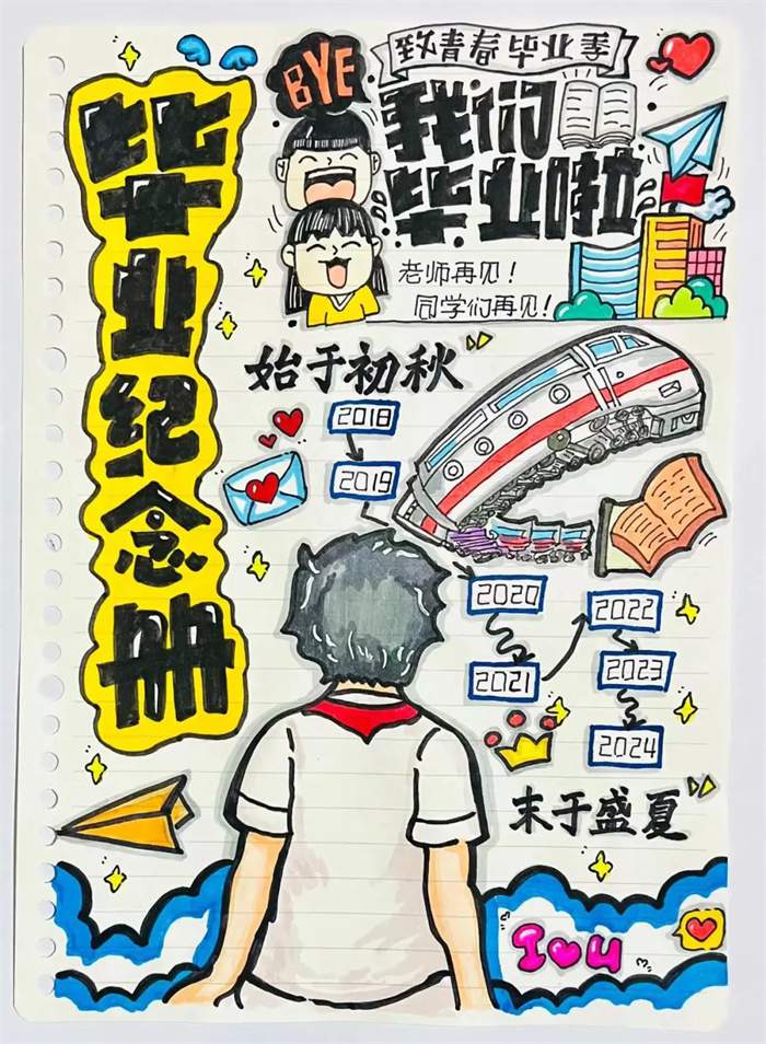 小学生青春毕业季儿童主题画小学生青春毕业季儿童主题画