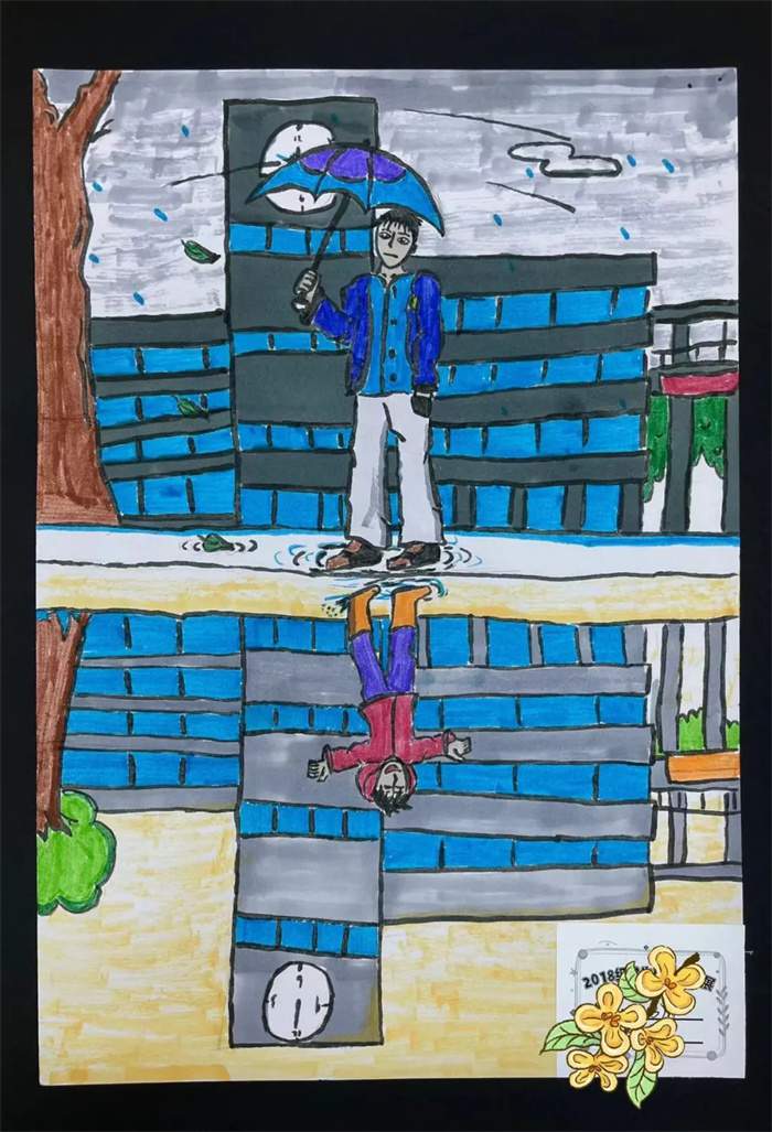 小学生青春毕业季儿童主题画