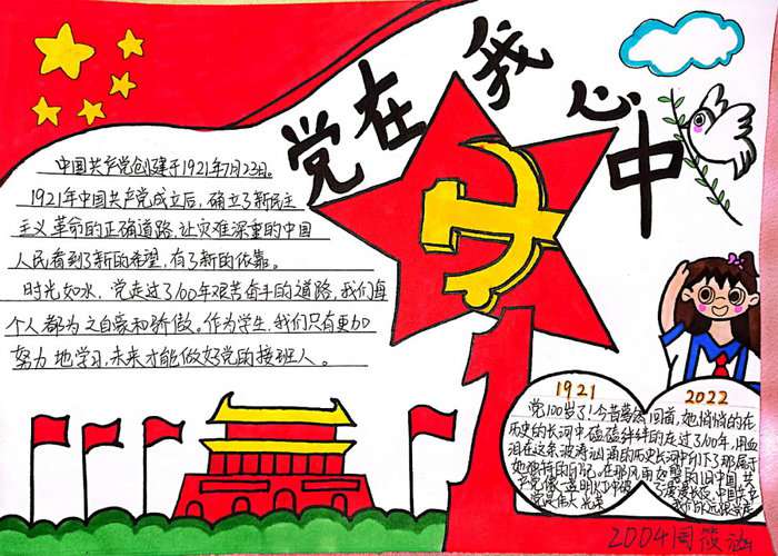 七一建党节手抄报图片及内容