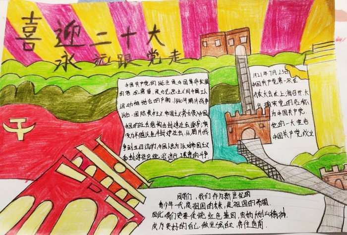 七一建党节手抄报图片及内容