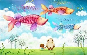 儿童睡前故事：小羊和小鱼