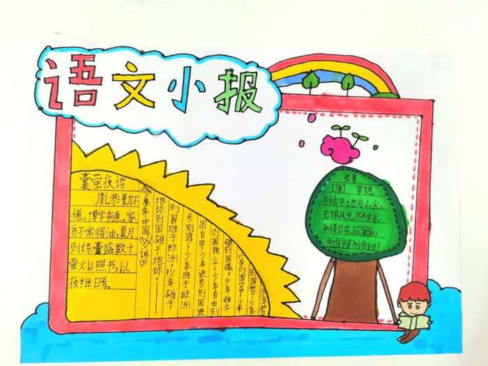 五年级语文小报手抄报图片