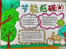 绿色低碳节能先行手抄报简单好看（精选10张）