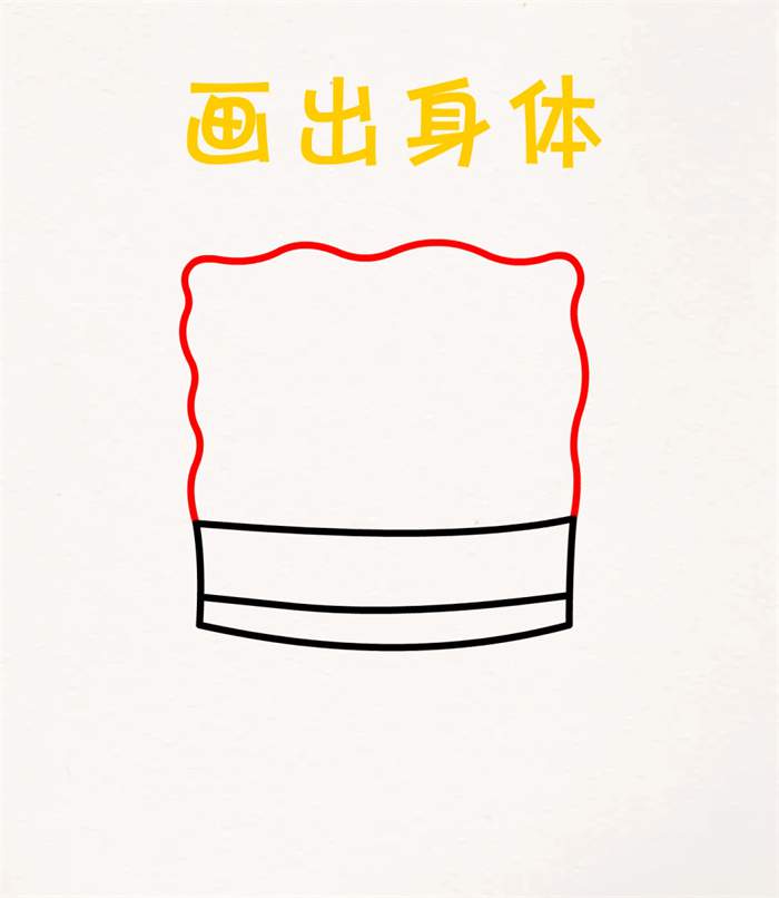 可爱的海绵宝宝简笔画图片教程简单好看