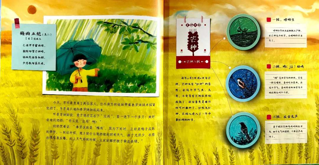 儿童绘本故事《我身边的二十四节气》夏长篇