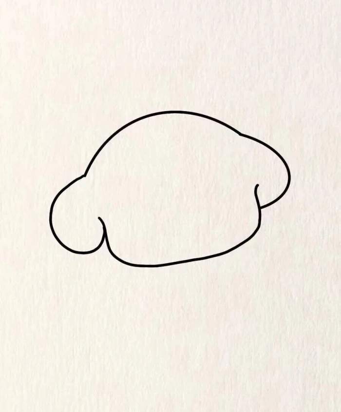 微笑的狗狗简笔画