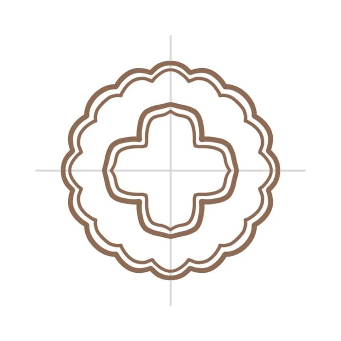 中秋节花好月圆月饼简笔画教程