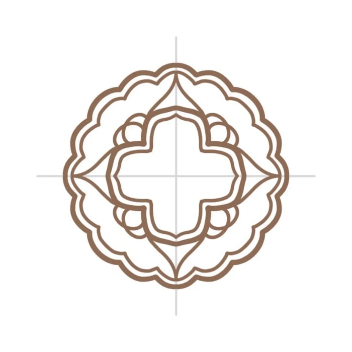 中秋节花好月圆月饼简笔画教程