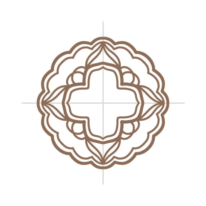 中秋节花好月圆月饼简笔画教程