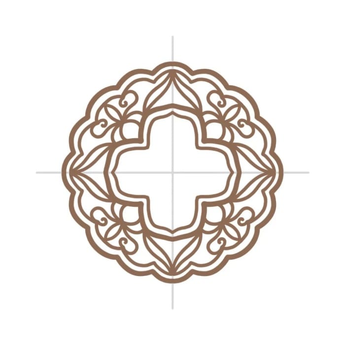 中秋节花好月圆月饼简笔画教程