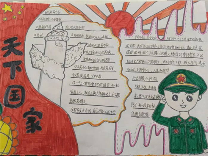 天下国家手抄报