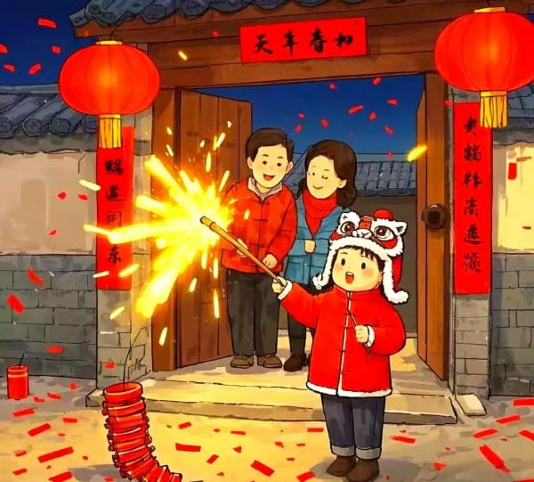 快乐的春节作文三年级