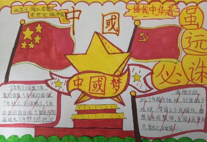 五年级杰出人物手抄报简单