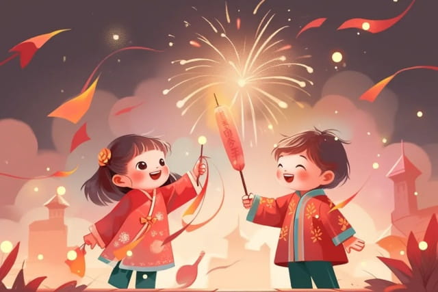 春节真热闹续写一段话