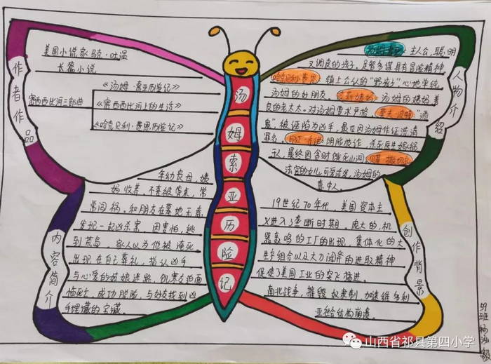 汤姆索亚历险记读书手抄报