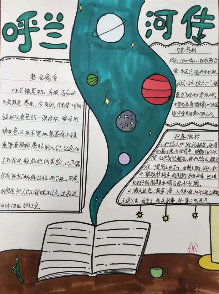 呼兰河传读书小报图片大全