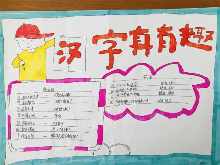 汉字真有趣手抄报