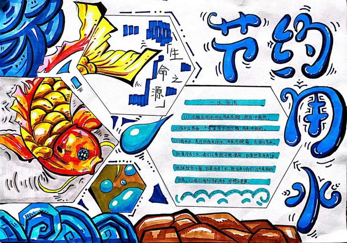 爱惜水资源手抄报四年级